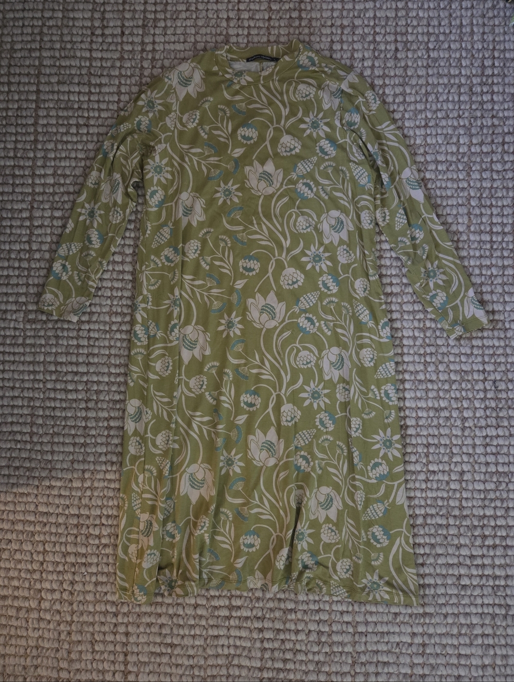 Gudrun Sjoden Floral Lyocell Dress Size L - Picture 2 of 7
